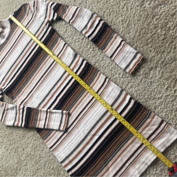 Forever 21 Striped Mock Neck Sweater Dress XS - Picture 6 of 7
